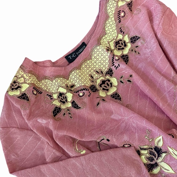 T.C. Fashion Tops - Vintage T.C. Fashion Knit Top XL
